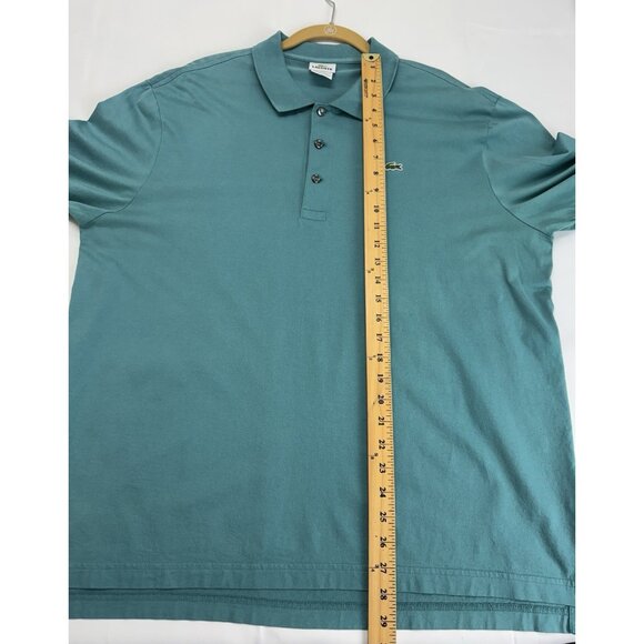 Lacoste Devanlay Polo Shirt Men Size 7 XXL Teal Green 5191L - Picture 7 of 10